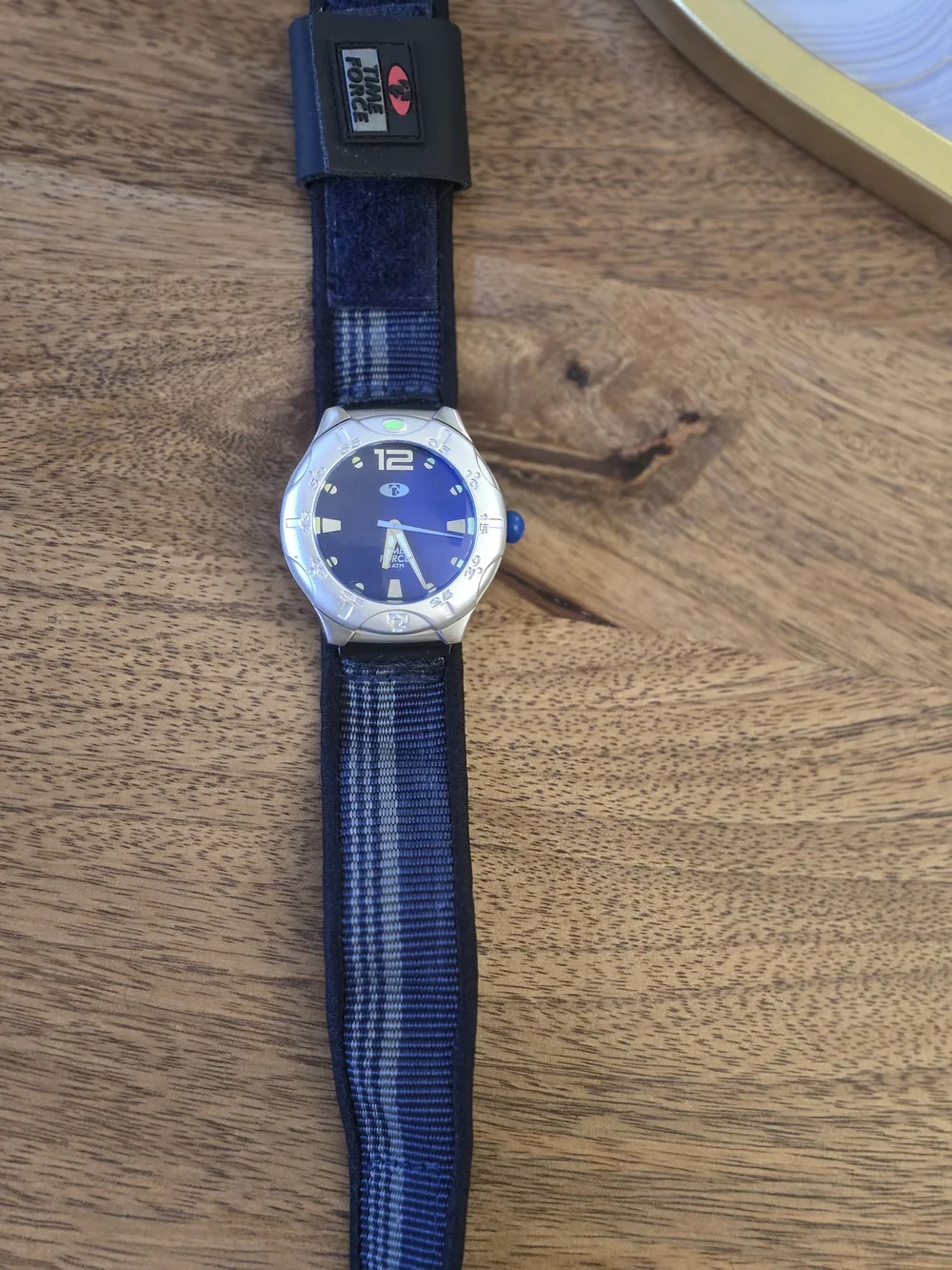 Blue Dial Sport Watch with Nylon Strap Time Force